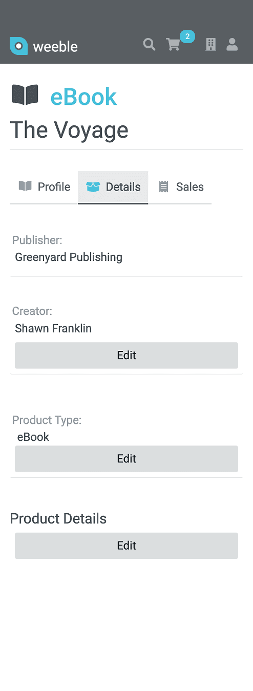 A publisher managing a product on mobile